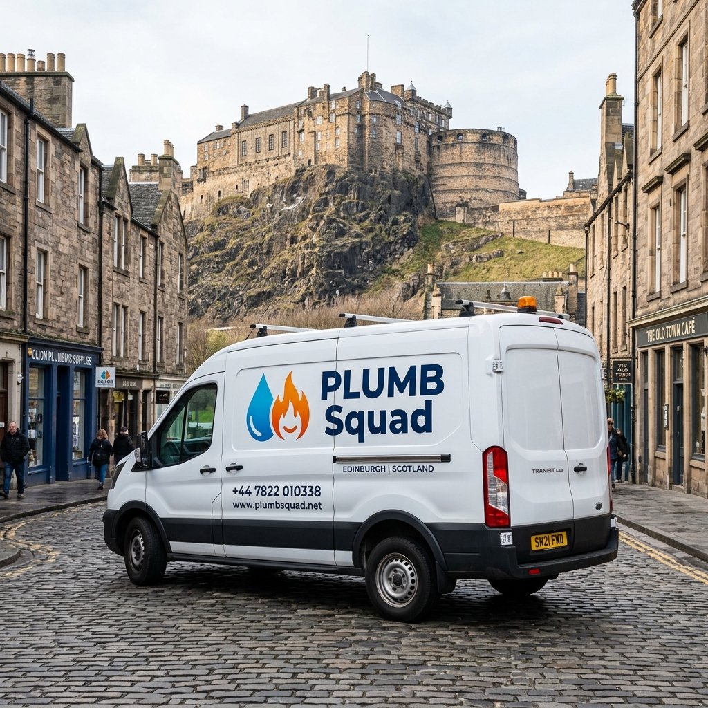 Branded Plumb Squad Van in Edinburgh